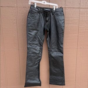 Vintage Gap Black Leather Pants